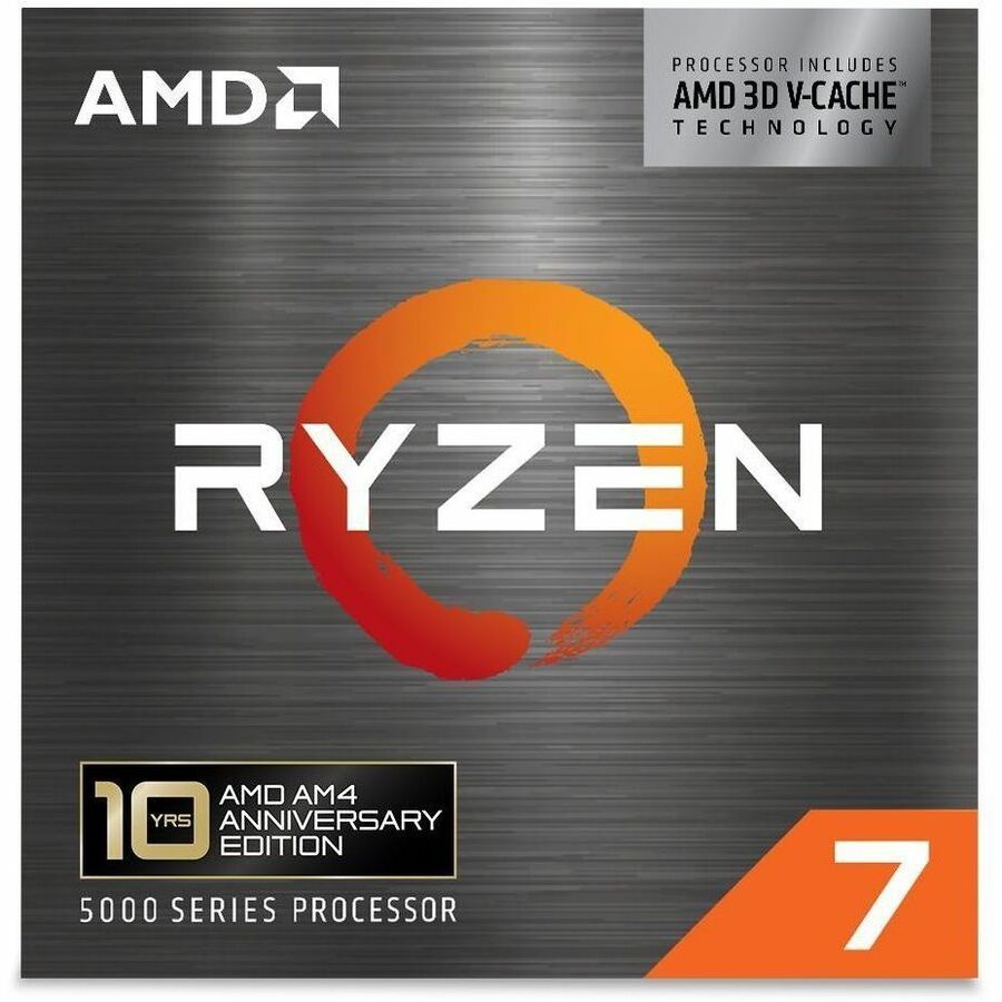 AMD Ryzen 7 processor retail box, AM4 Anniversary Edition, orange Ryzen logo