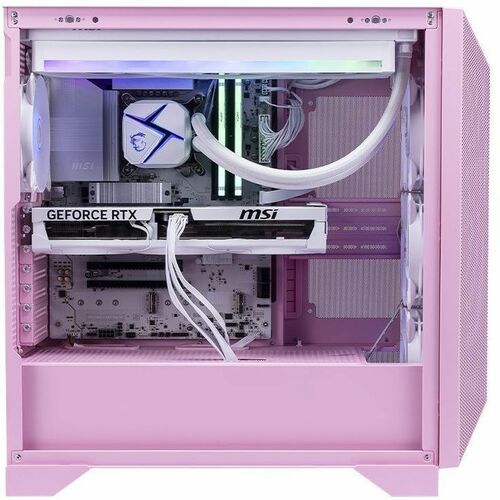 MSI Aegis RS2 AI Gaming Desktop PC – Core Ultra 7 270K Plus, RTX 5060 Ti 8GB, 32GB DDR5, 1TB NVMe, 360mm Liquid Cooling, Pink (C2NVM7-2254US)
