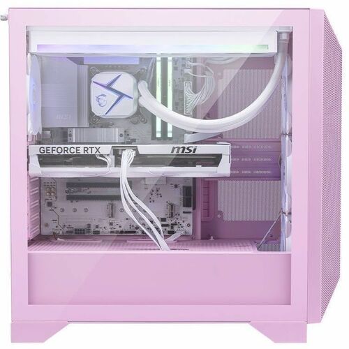 MSI Aegis RS2 AI Gaming Desktop PC – Core Ultra 7 270K Plus, RTX 5060 Ti 8GB, 32GB DDR5, 1TB NVMe, 360mm Liquid Cooling, Pink (C2NVM7-2254US)