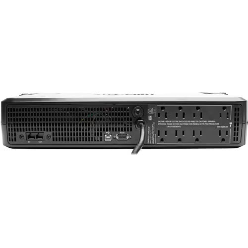 Tripp Lite UPS battery backup rear panel with ports and vented grille