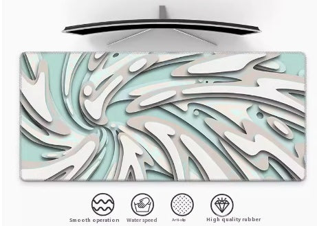 Cream Layered Vortex 3D Stereoscopic Mouse Pad