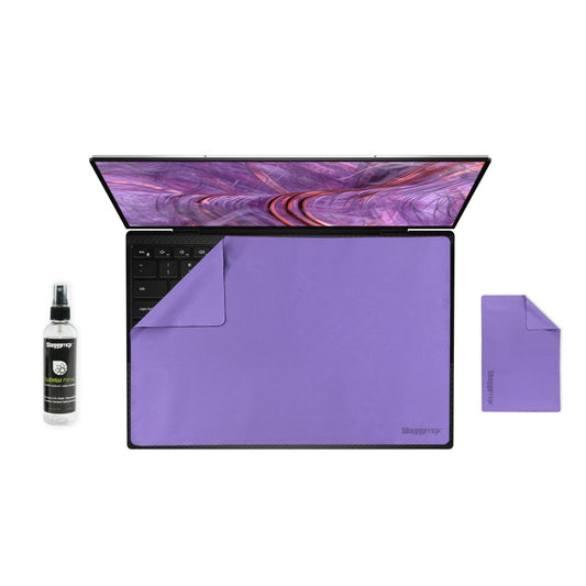 13-inch laptop protector kit with azure microfiber screen and keyboard covers + cleaning spray