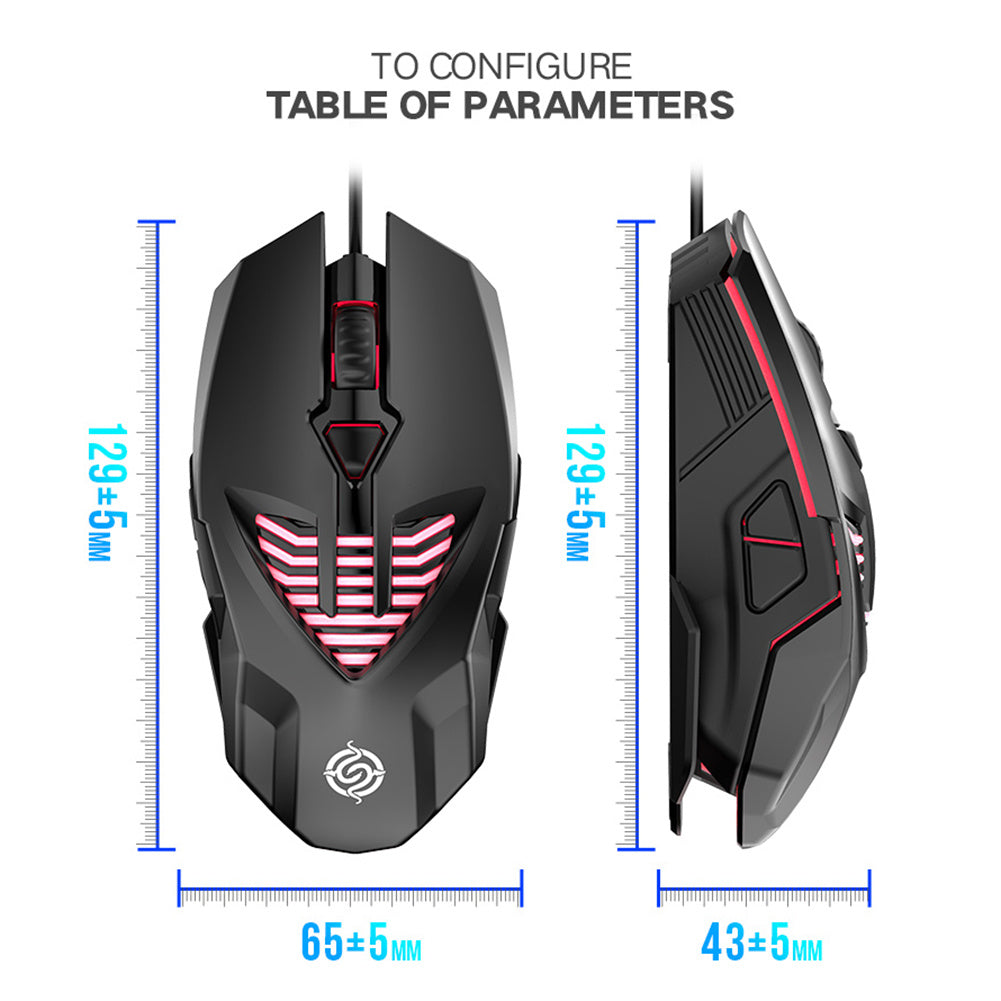 Vent-Style Usb Wired Mouse - 3 Styles