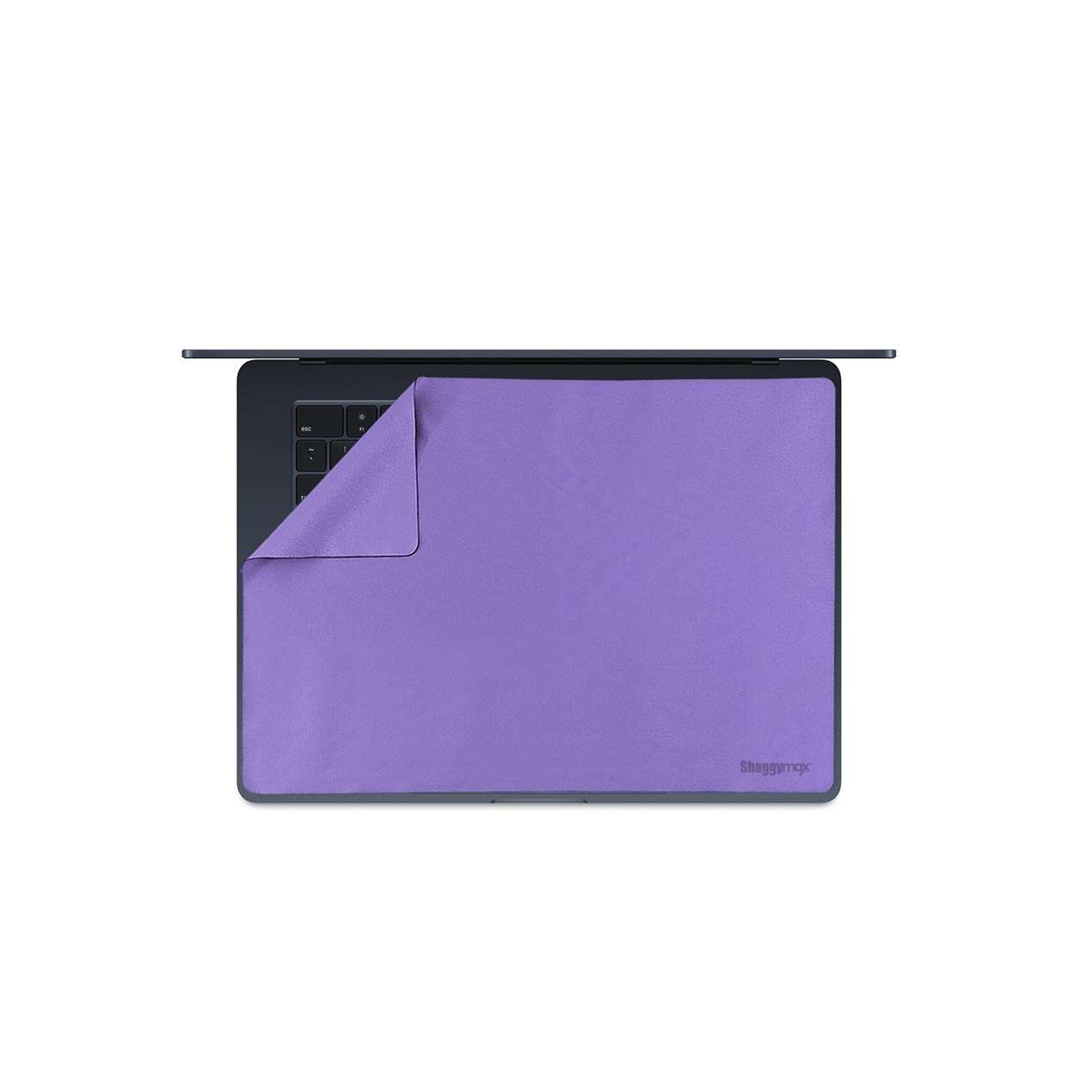 Microfiber keyboard cover for 15in MacBook Air, grape purple, corner cutout