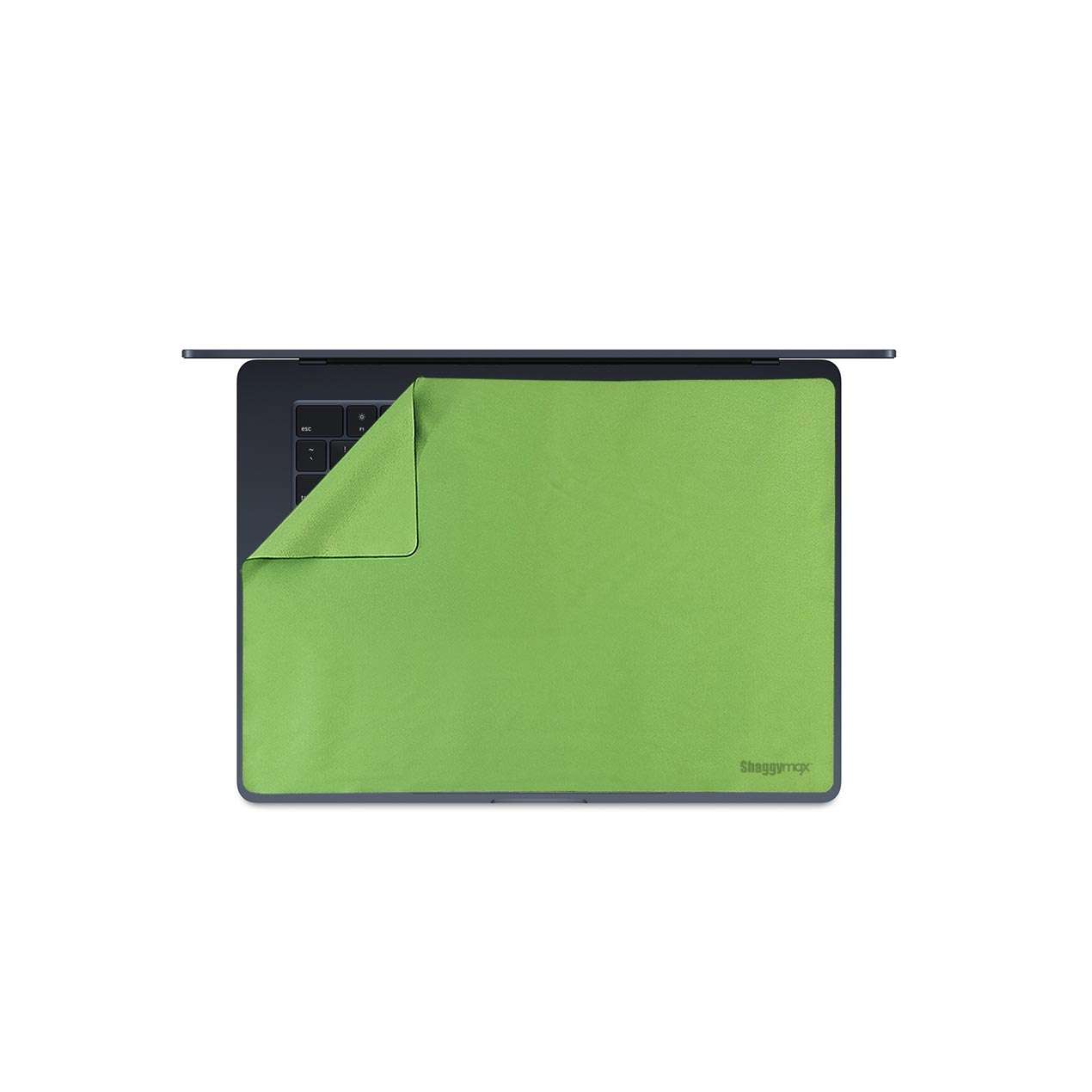 Microfiber keyboard cover for 15in MacBook Air, sour apple green, corner cutout
