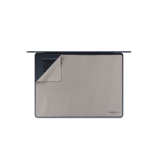 Microfiber keyboard cover for 15in MacBook Air, stardust gray, corner cutout