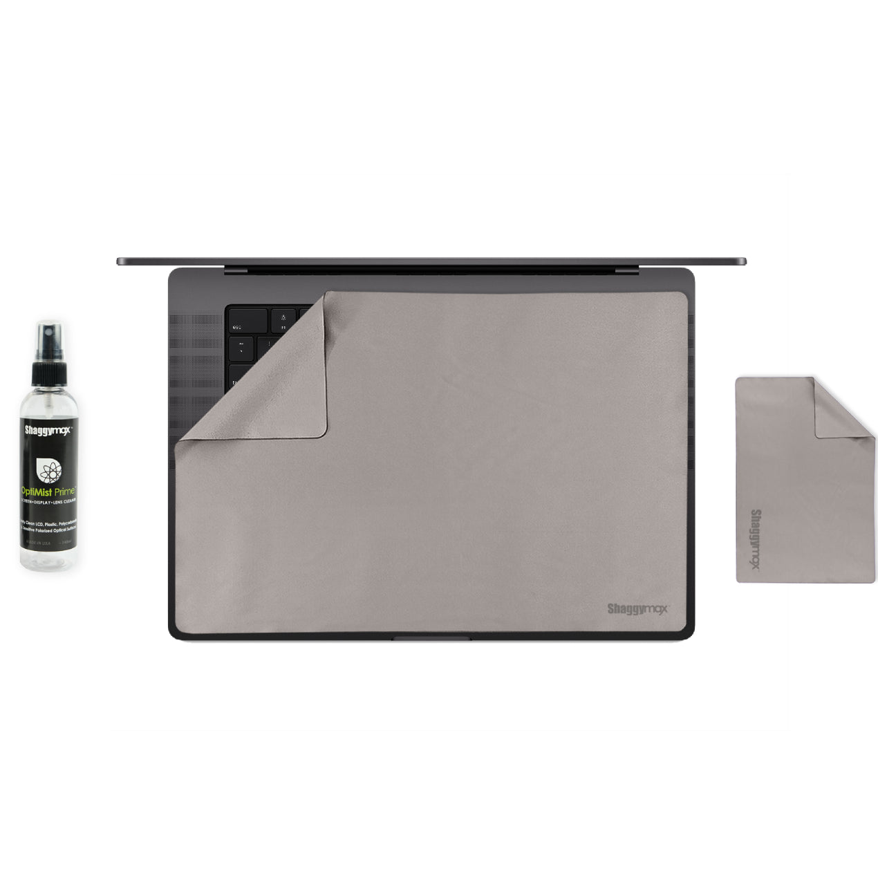 16-inch MacBook screen protector and keyboard cover set, gray film, with cleaner spray