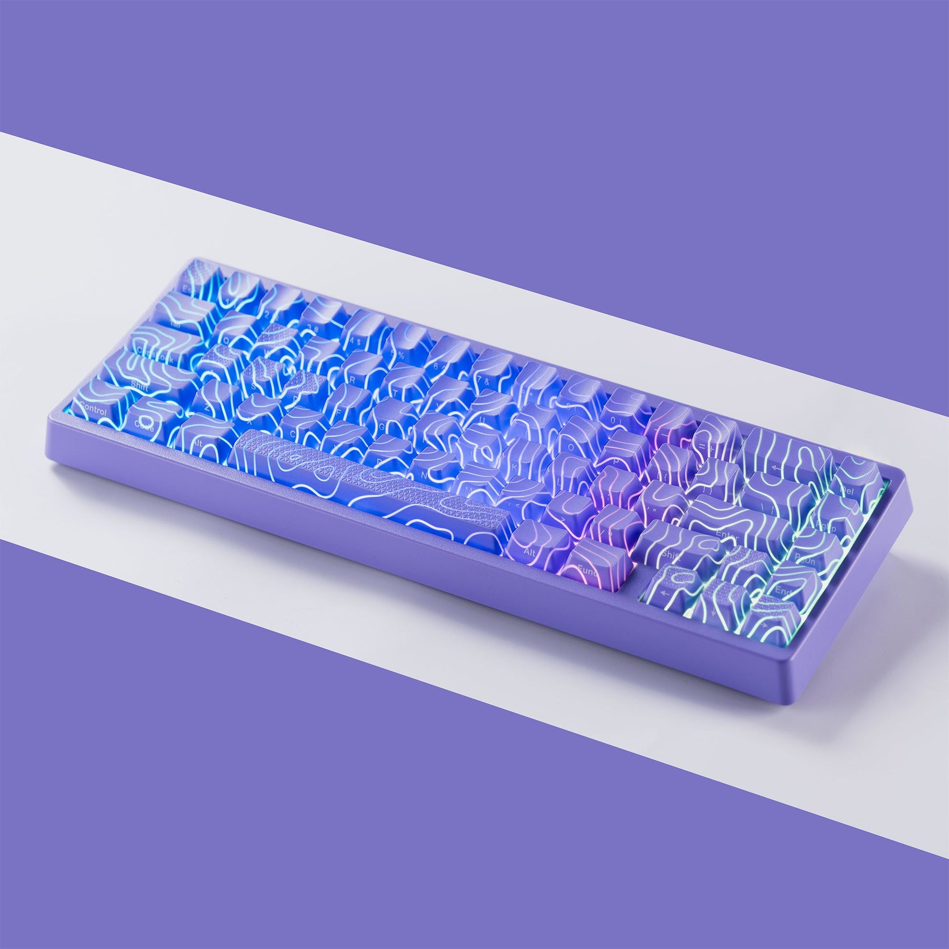 XVX mechanical keyboard with blue RGB backlit keys