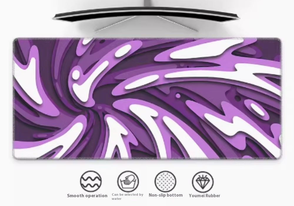 Cream Layered Vortex 3D Stereoscopic Mouse Pad