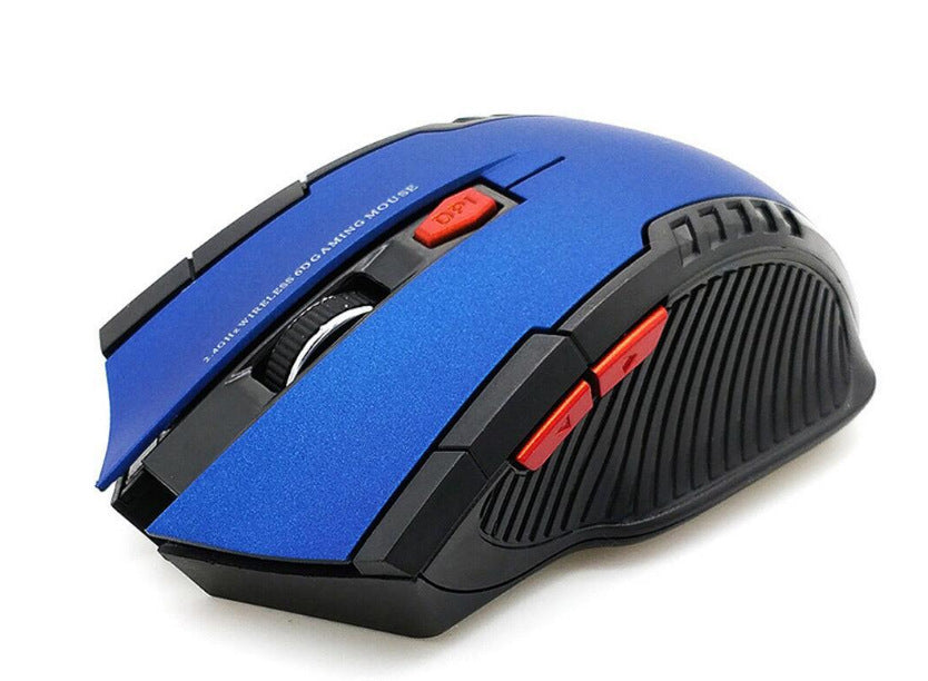 Wireless 2.4G mouse - Slotted Armor Style (5 Colors)