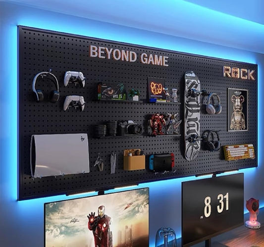 RGB Pegboard Wall Organizer