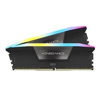 Corsair VENGEANCE RGB DDR5 desktop memory kit, black with RGB light bar