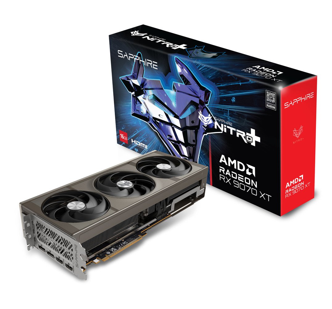 Sapphire 11348-01-20G Nitro+ AMD Radeon RX 9070 XT Graphics Card