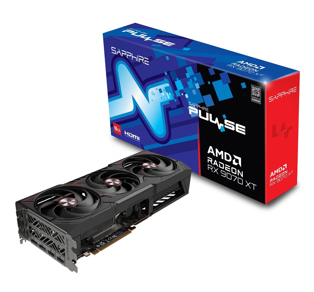SAPPHIRE Pulse AMD Radeon RX 9070 XT Graphics Card - 16 GB