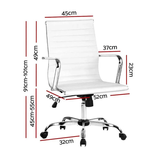 Artiss Gaming Office Chair Computer Desk Chairs Home Work Study White