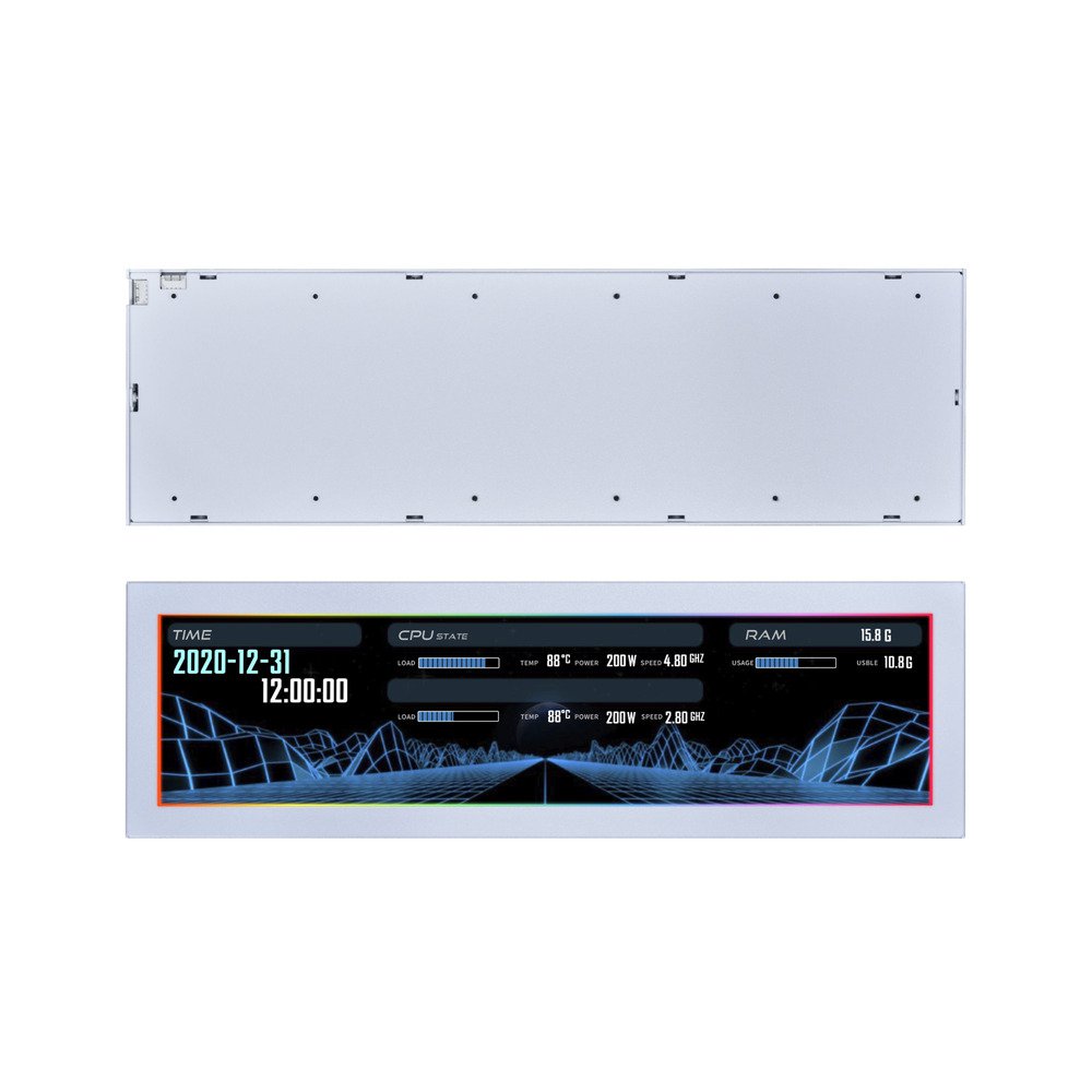 Lian Li SM088W 8.8" Universal Screen for PC - Dynamic Screen Control - Adjustable