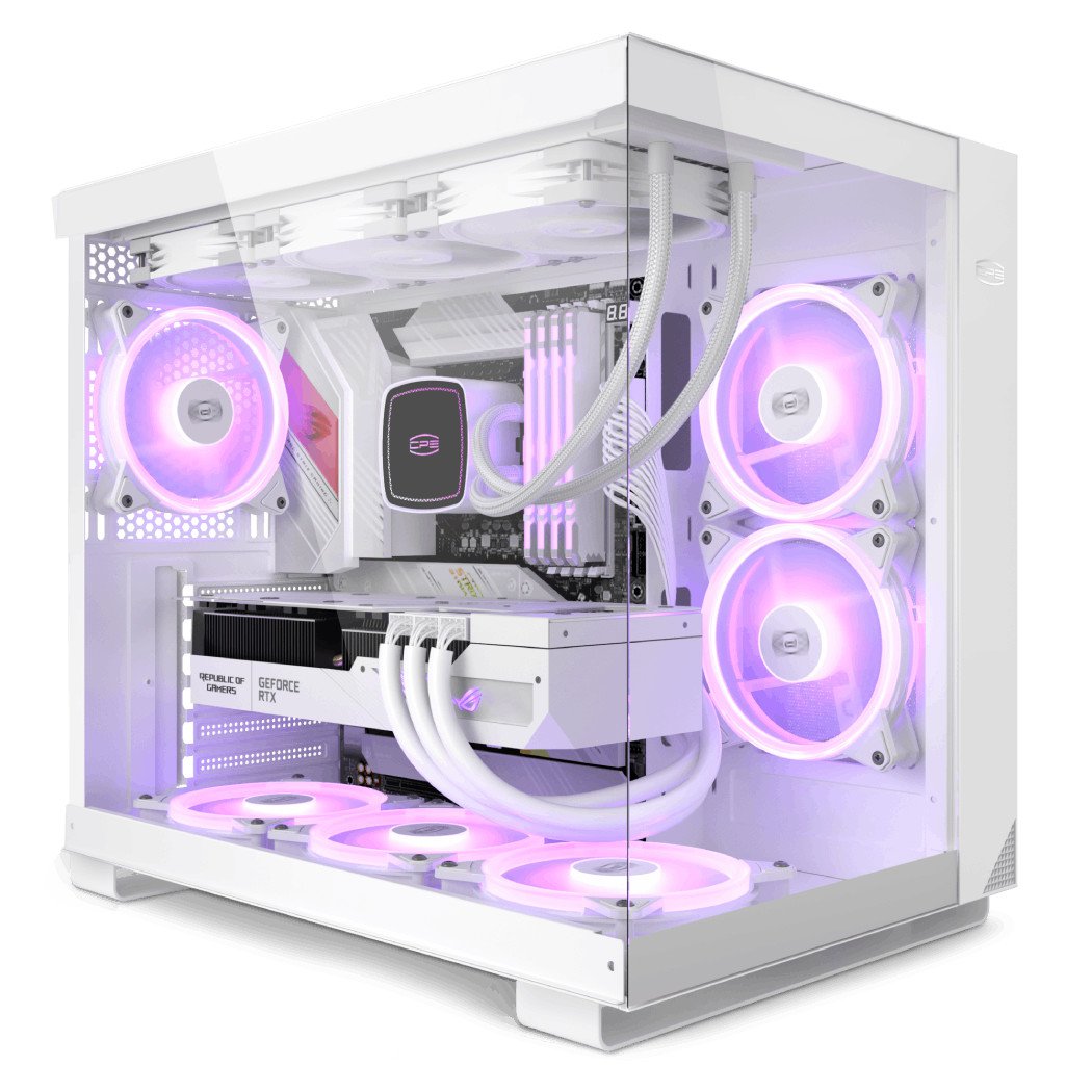 PCCOOLER CPS - C3 T500 ARGB White Gaming Desktop Case
