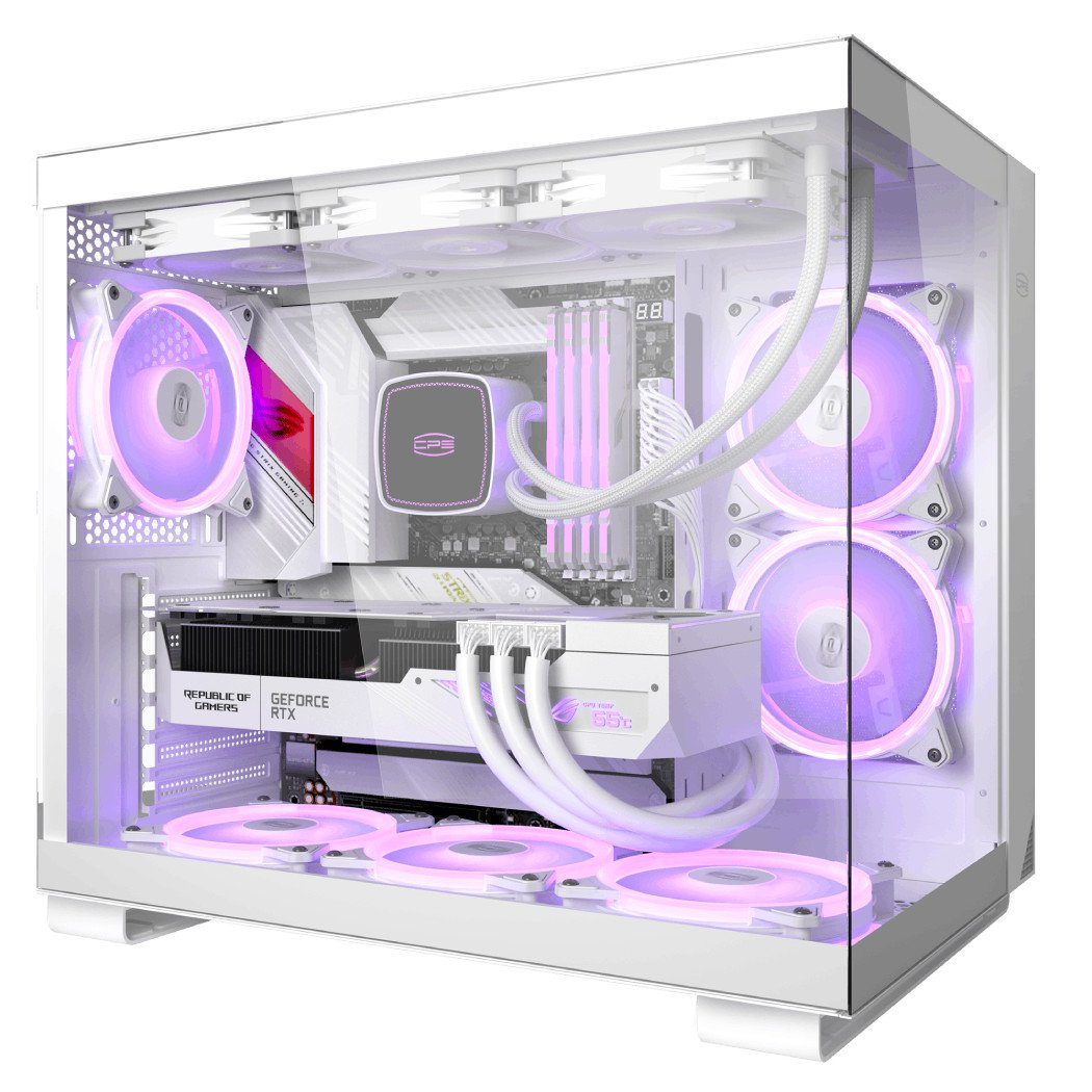 PCCOOLER CPS - C3 T500 ARGB White Gaming Desktop Case