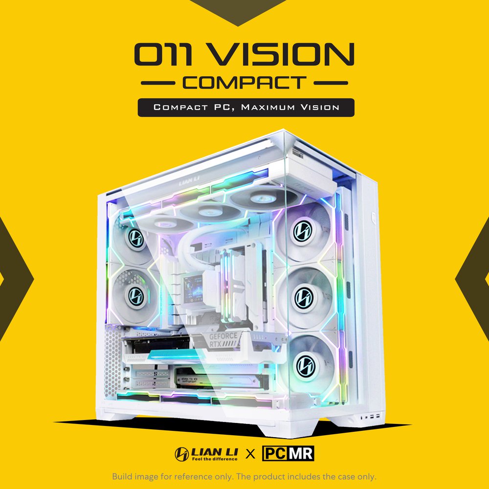 LIAN LI O11 Vision Compact White ATX PC Case