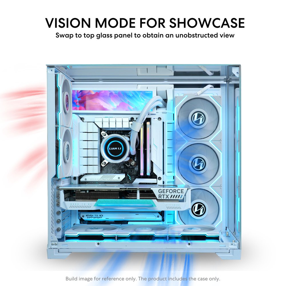 LIAN LI O11 Vision Compact White ATX PC Case