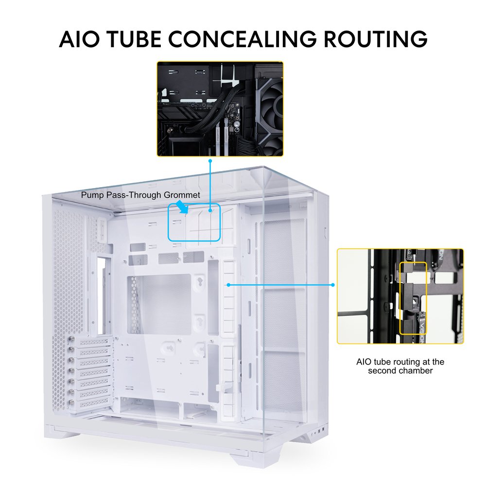 LIAN LI O11 Vision Compact White ATX PC Case