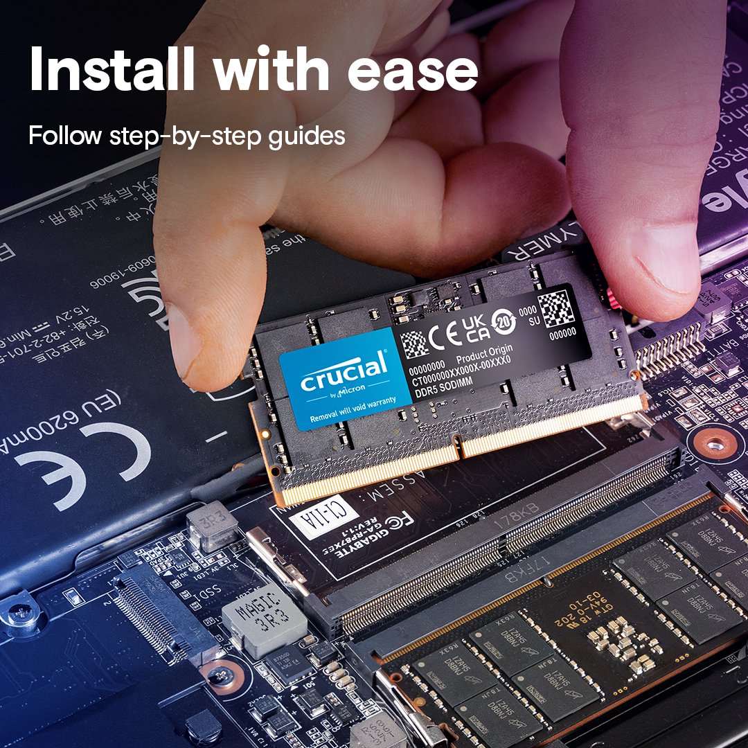 Crucial CT2K64G56C46S5 128GB Kit (64GBx2) DDR5-5600 SODIMM Memory