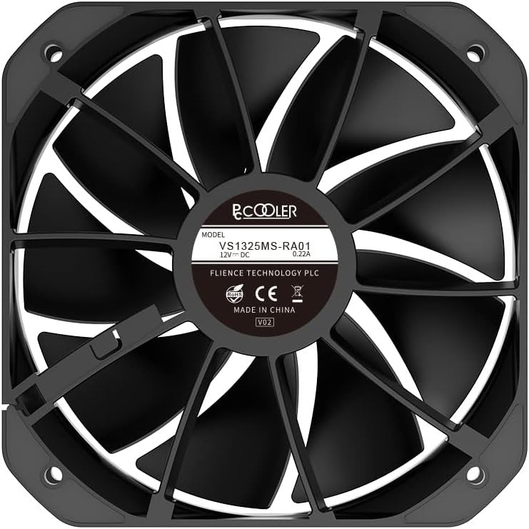 High Performance CPU Cooler - Luxury Black Aluminum - PCCOOLER K6BK