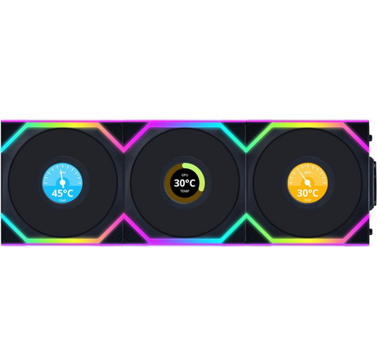 Lian Li UNI Fan SL-LCD Wireless 120 - Triple Pack