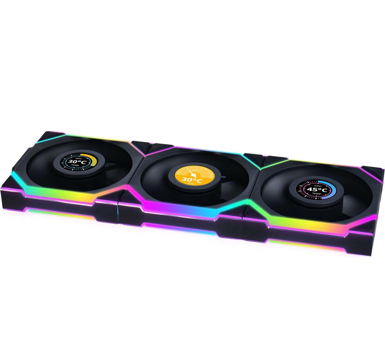 Lian Li UNI Fan SL-LCD Wireless 120 - Triple Pack