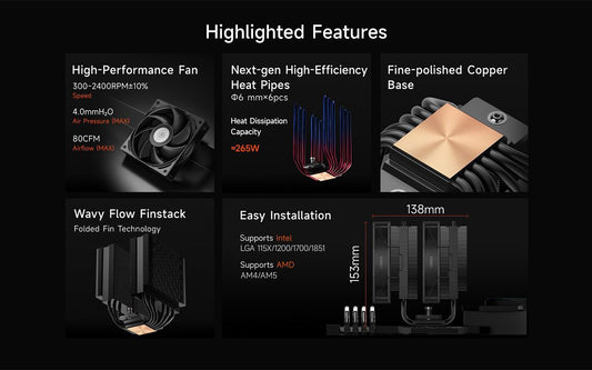PCCOOLER CPS - RT620 BK CPU Air Cooler