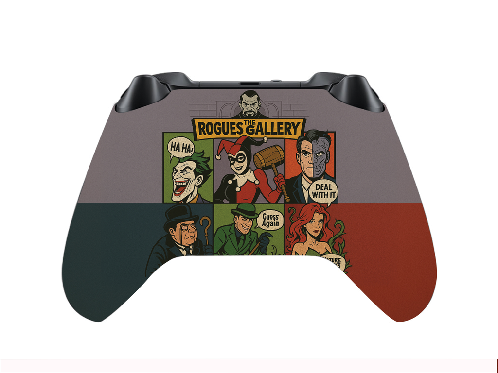 Xbox Series X/S wireless controller back plate with Rogue's Gallery character graphic