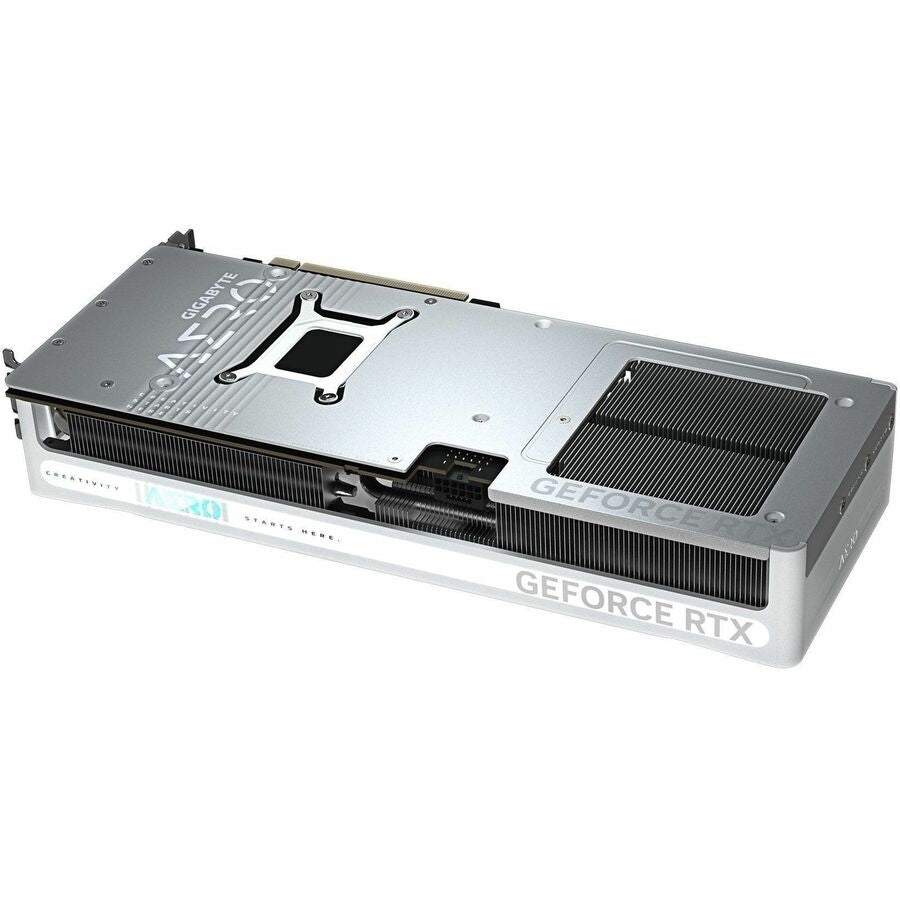 GIGABYTE GeForce RTX 5080 graphics card underside view with vent grilles