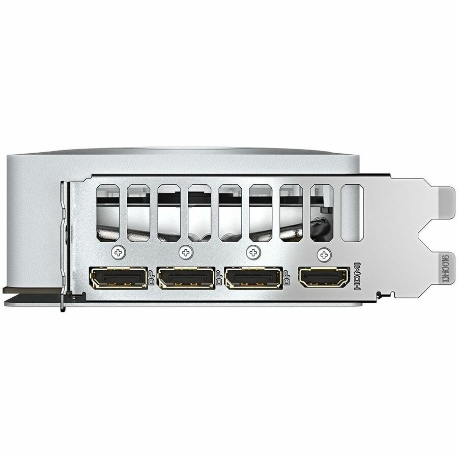 GIGABYTE GeForce RTX 5080 graphics card rear ports: HDMI and DisplayPort