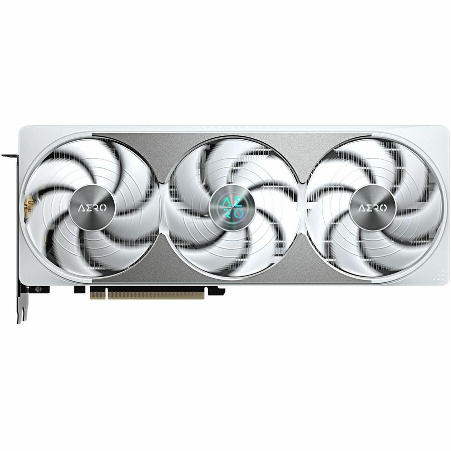 GIGABYTE GeForce RTX 5080 graphics card front view with three cooling fans