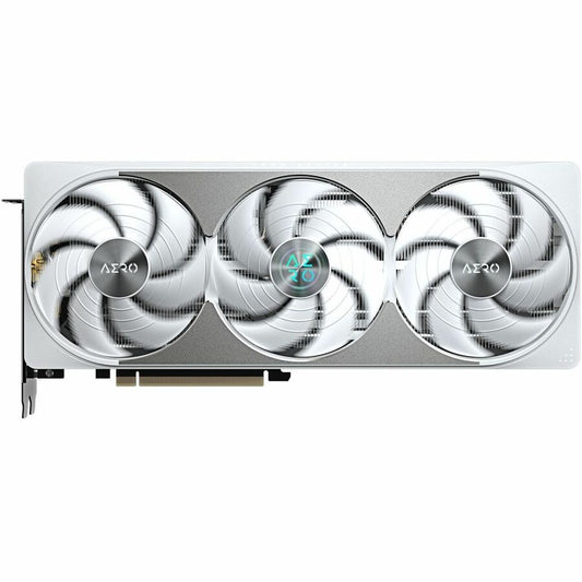 GIGABYTE GeForce RTX 5080 graphics card front view with three cooling fans