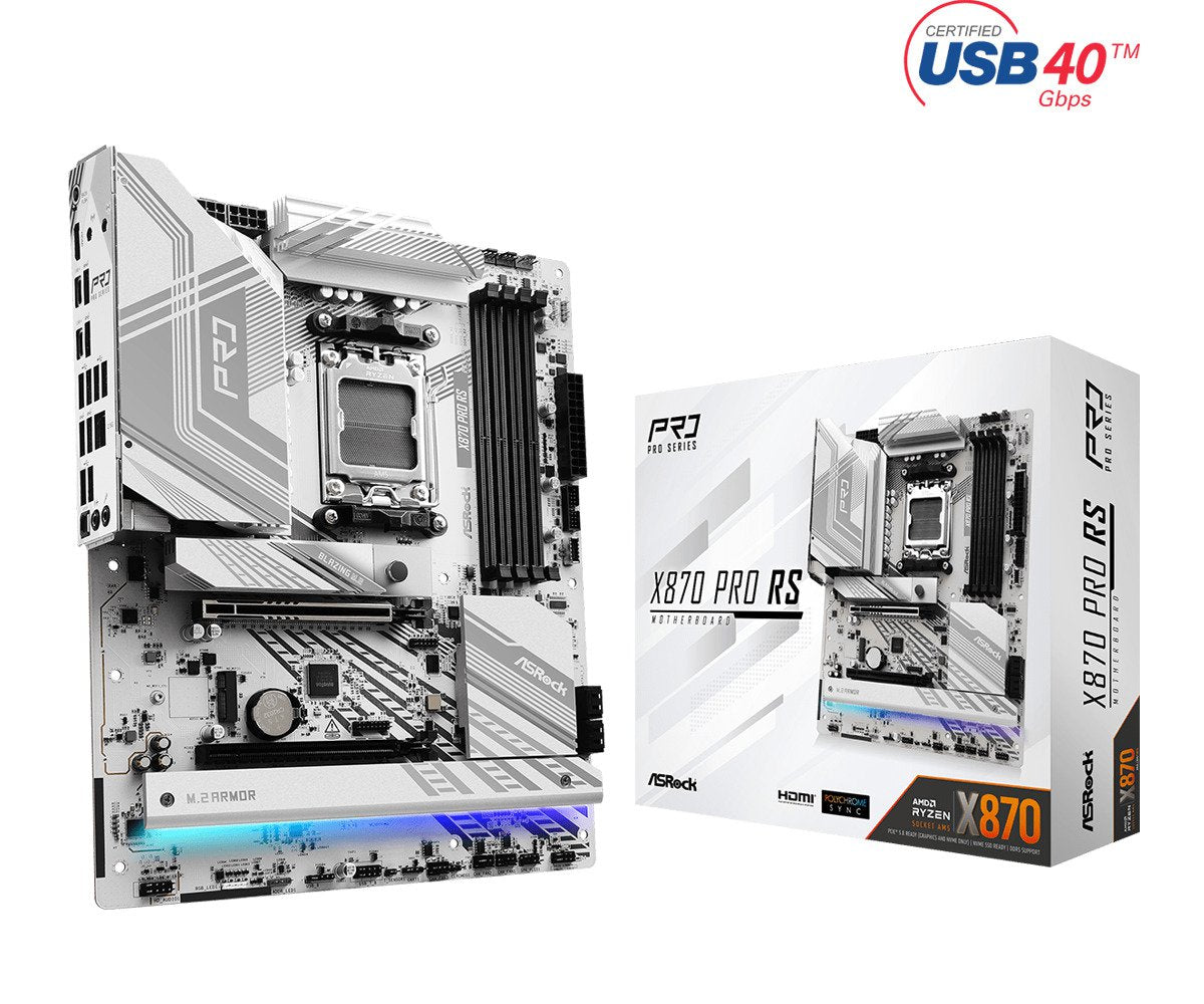 ASRock X870 PRO RS Socket AM5/AMD Motherboard