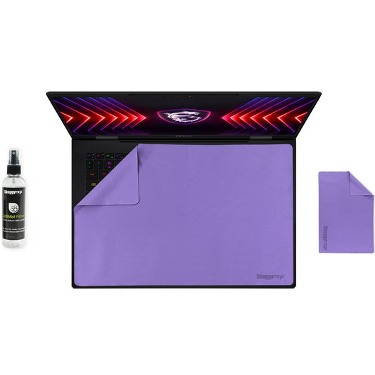 Laptop screen protector and keyboard cover kit, purple