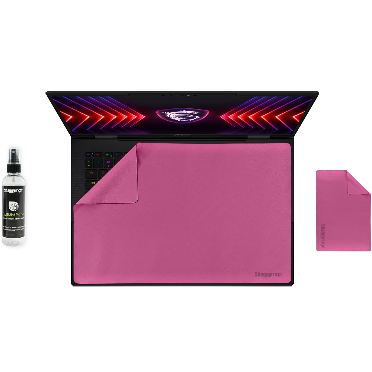 Laptop screen protector and keyboard cover kit, pink