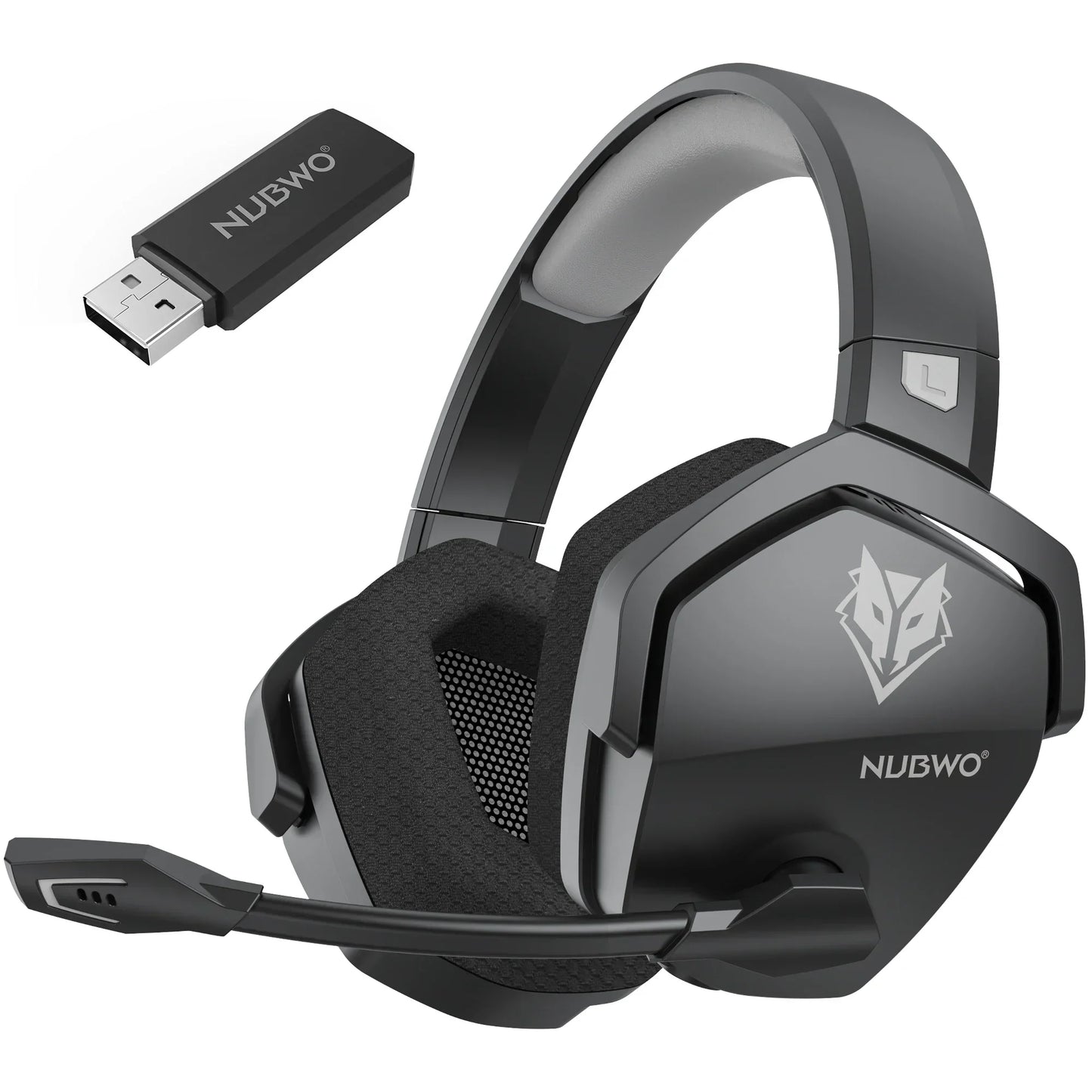 NUBWO G06 Wireless Gaming Headset Bluetooth 5.3 PS5 PC Noise Cancelling