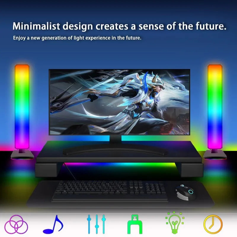 Smart RGB Atmosphere Light Bar w/ App Control & Music Sync