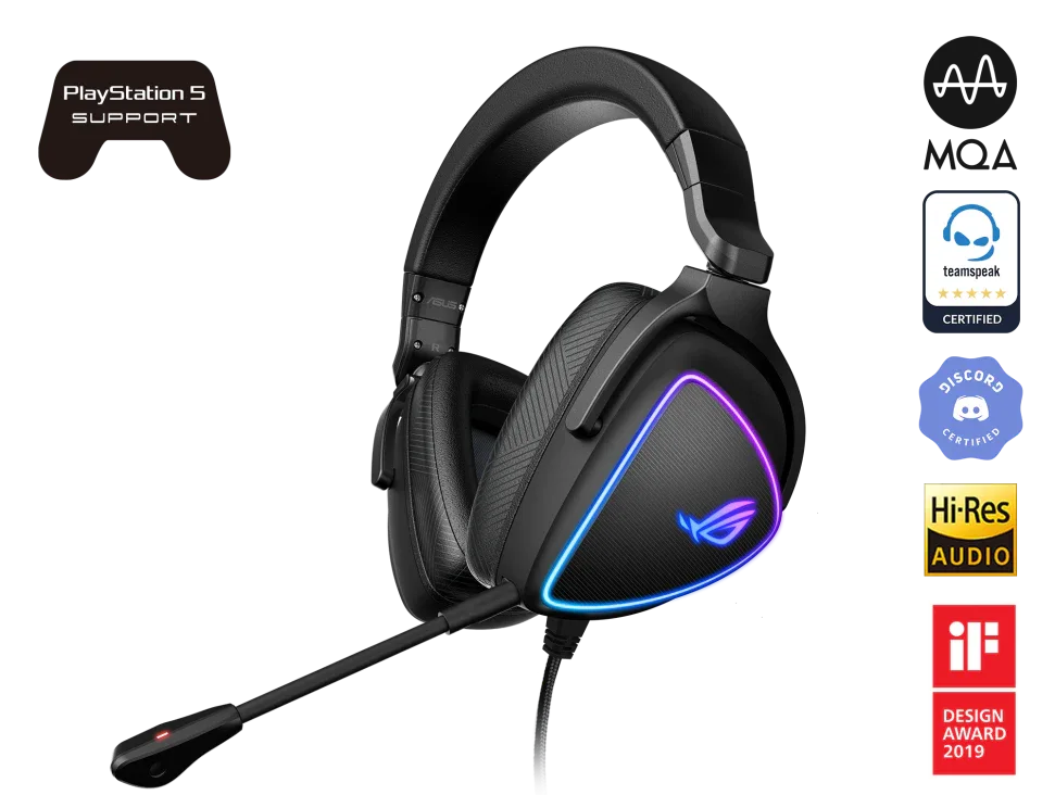 ASUS ROG Delta S Lightweight USB-C Gaming Headset with AI