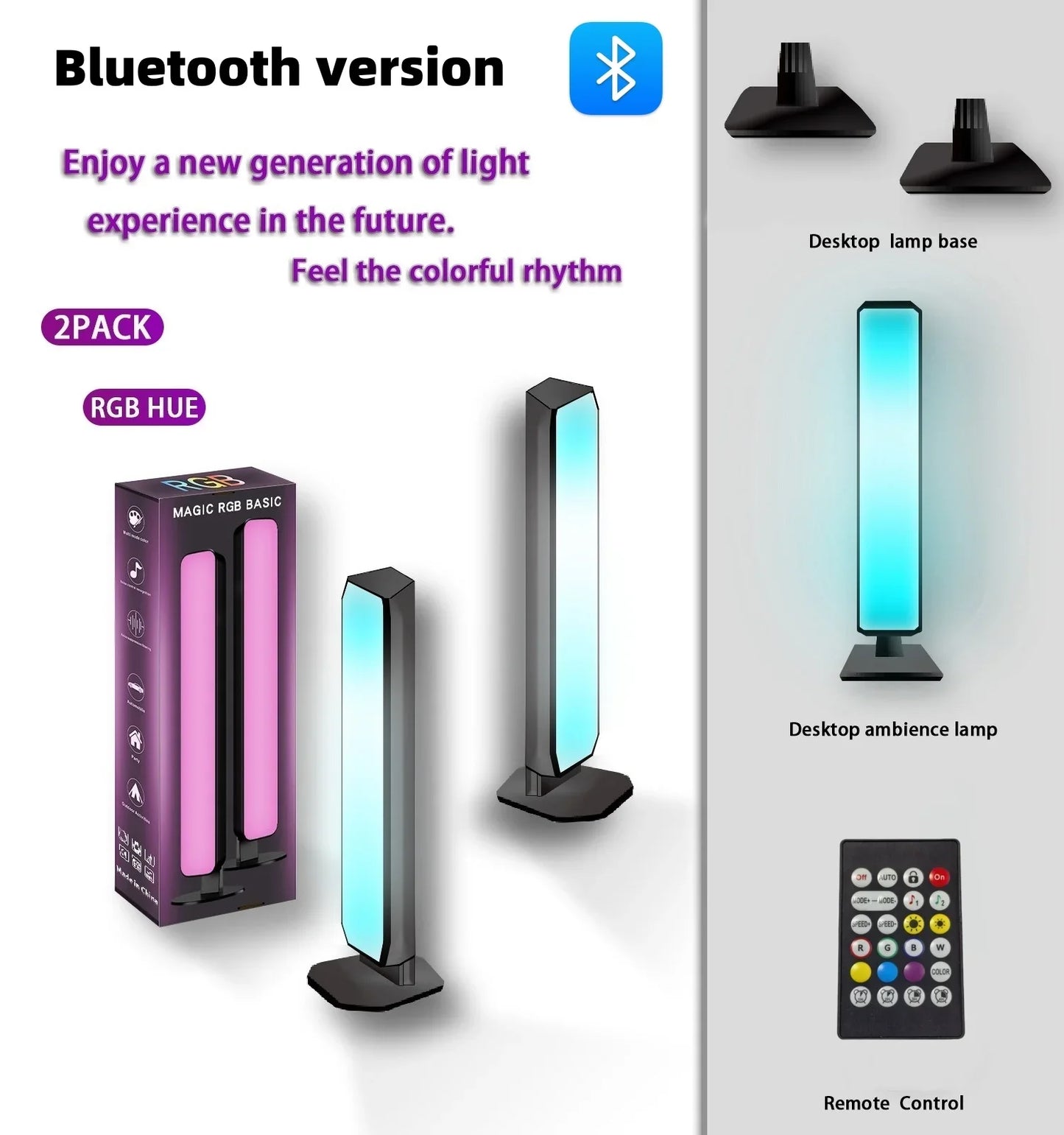 Smart RGB Atmosphere Light Bar w/ App Control & Music Sync
