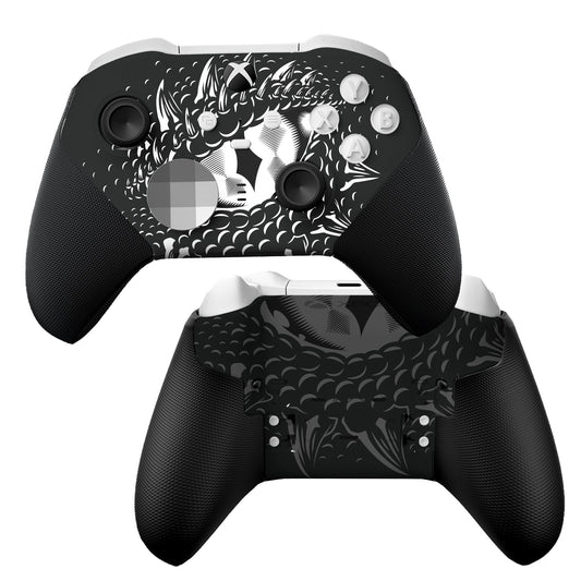 Xbox Elite Series 2 Core controller skin with Smaug dragon eye hydro-dip front