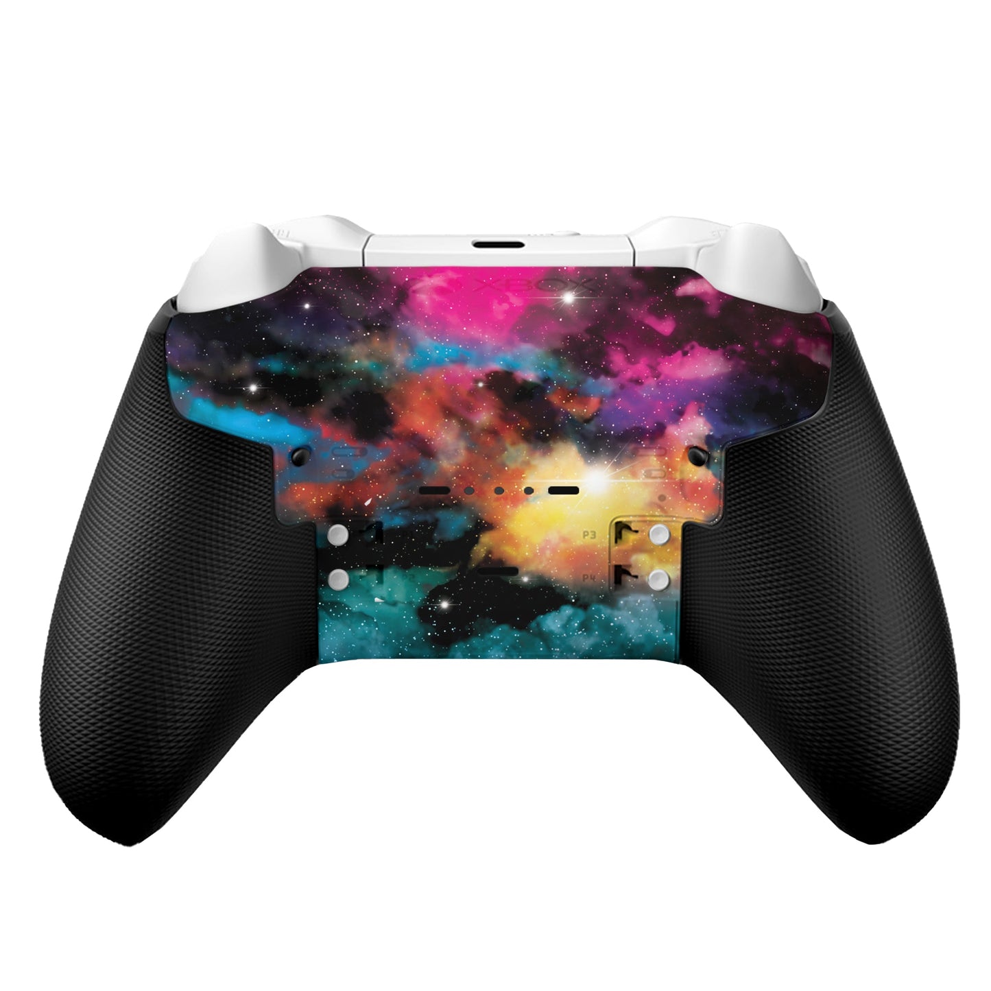 Xbox Elite Series 2 Core controller with galaxy hydro-dip print on front face