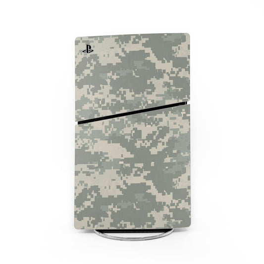 Sony PS5 Slim ACU camouflage skin with PlayStation logo