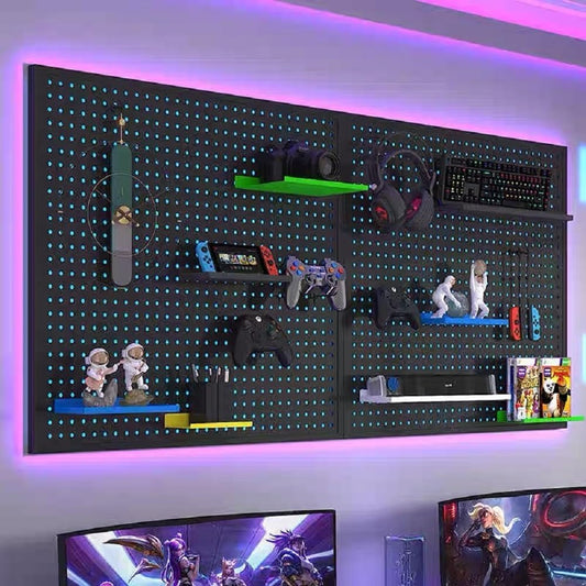 RGB Pegboard Wall Organizer