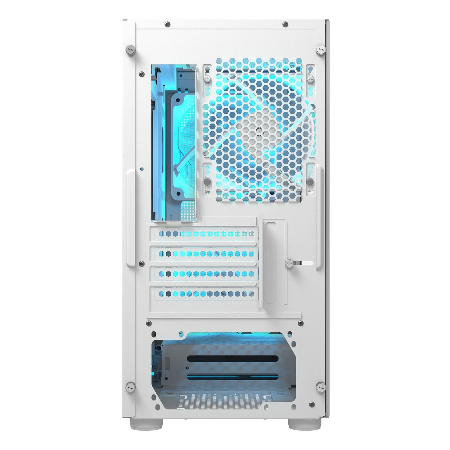 Cougar UNIFACE MINI RGB WHITE Mini Tower Mini ITX Case - ARGB Front & Rear fans
