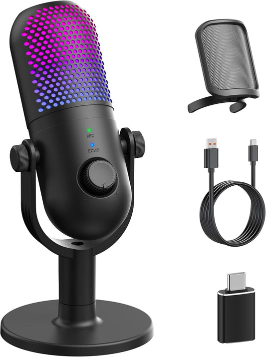 USB Condenser Microphone with RGB