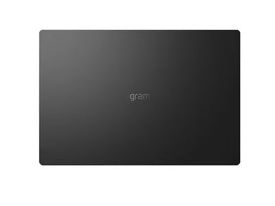 LG gram Pro 16-inch laptop back cover, black with gram logo