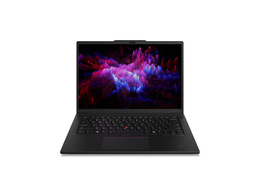Lenovo ThinkPad P14s Gen 6 laptop with open display and black keyboard